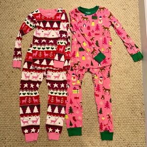 GUC Reindeer Christmas/Holiday Theme Hatley Pajamas (2 set), size 5